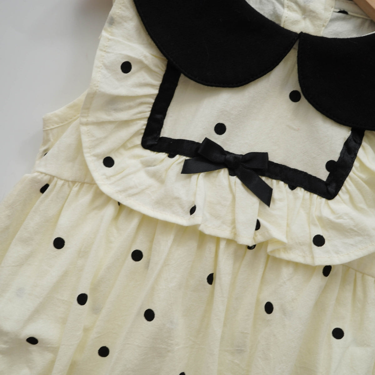 Layered Polka Dot Romper