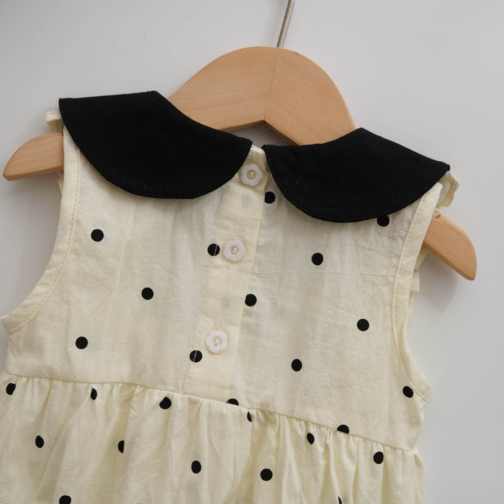 Layered Polka Dot Romper