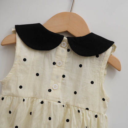 Layered Polka Dot Romper