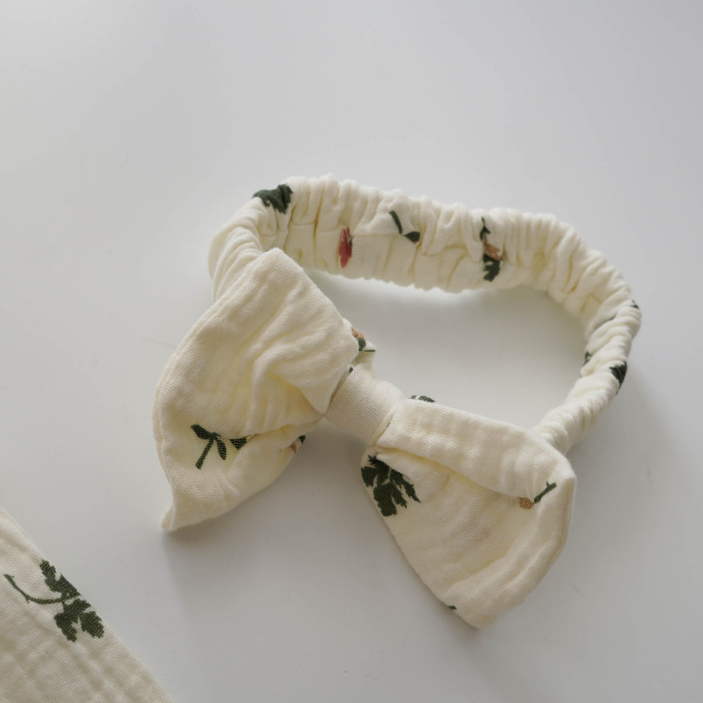 Autumn Leaf Romper with Hairband (Size 100)