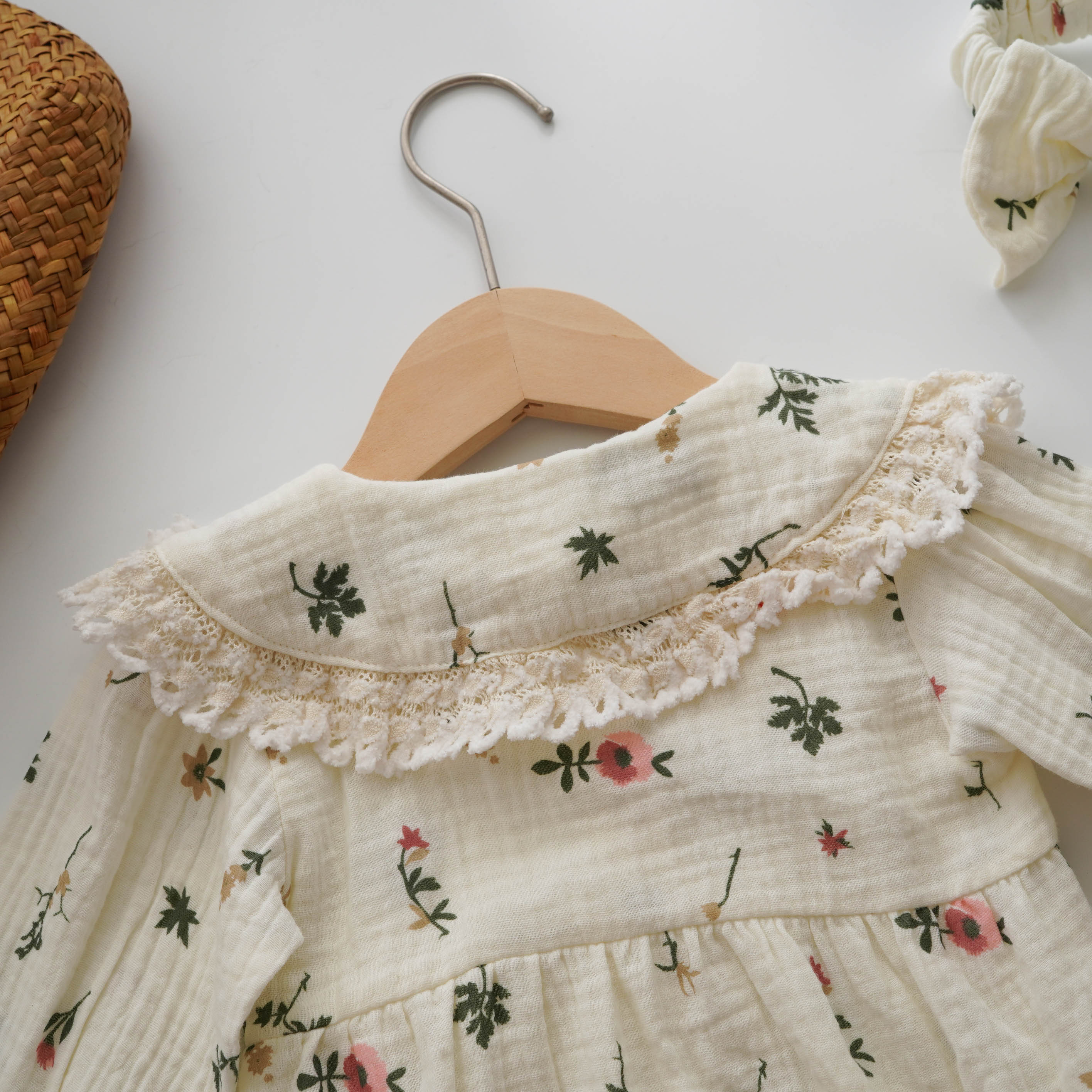 Autumn Leaf Romper with Hairband (Size 100)