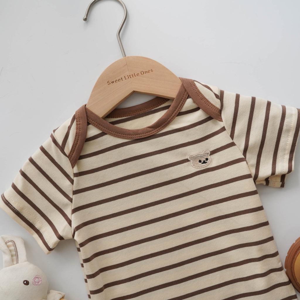 Daily Line Bear Brown Romper