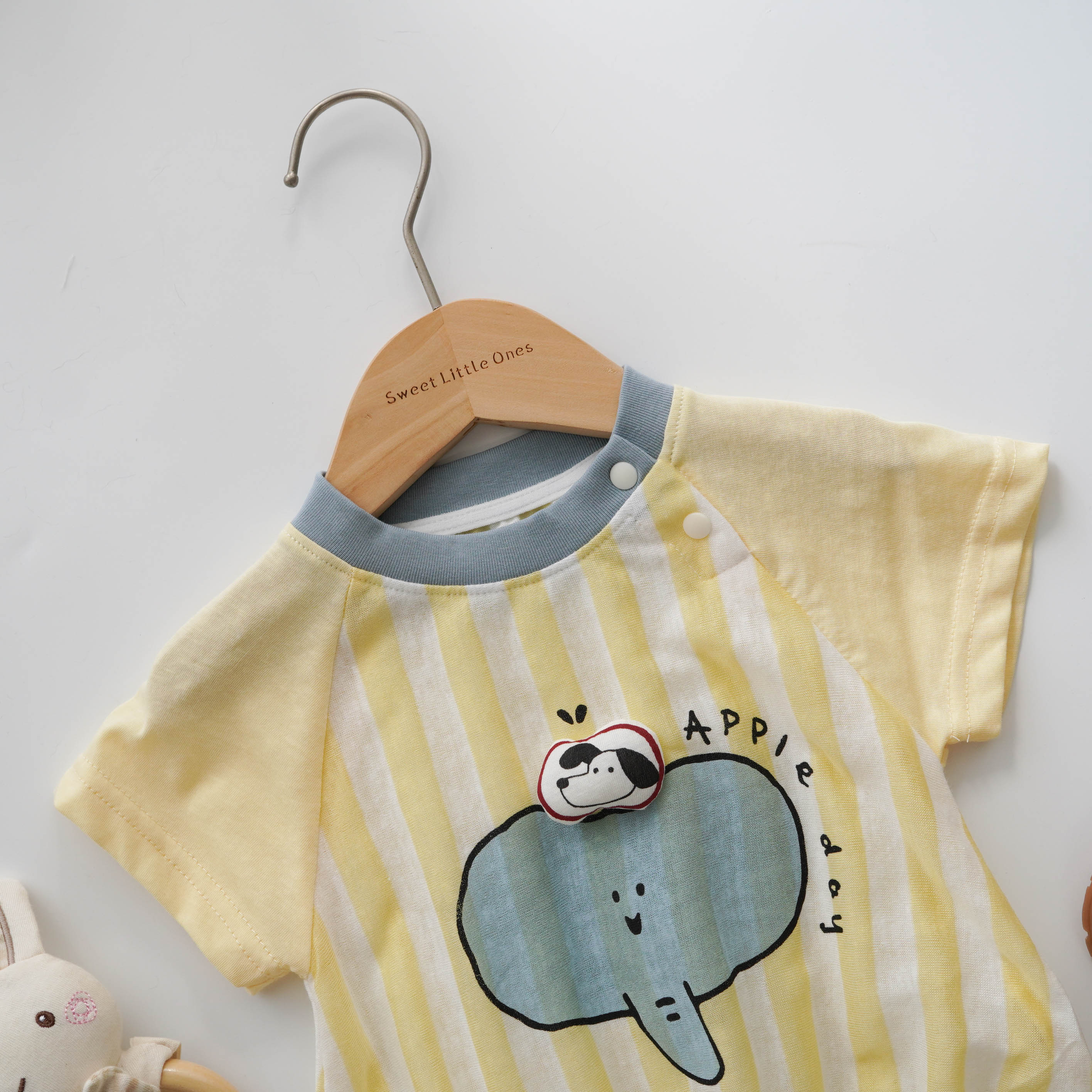 Apple Day Elephant Romper