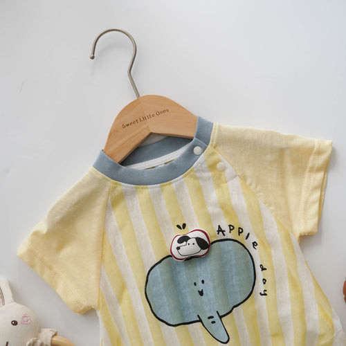 Apple Day Elephant Romper
