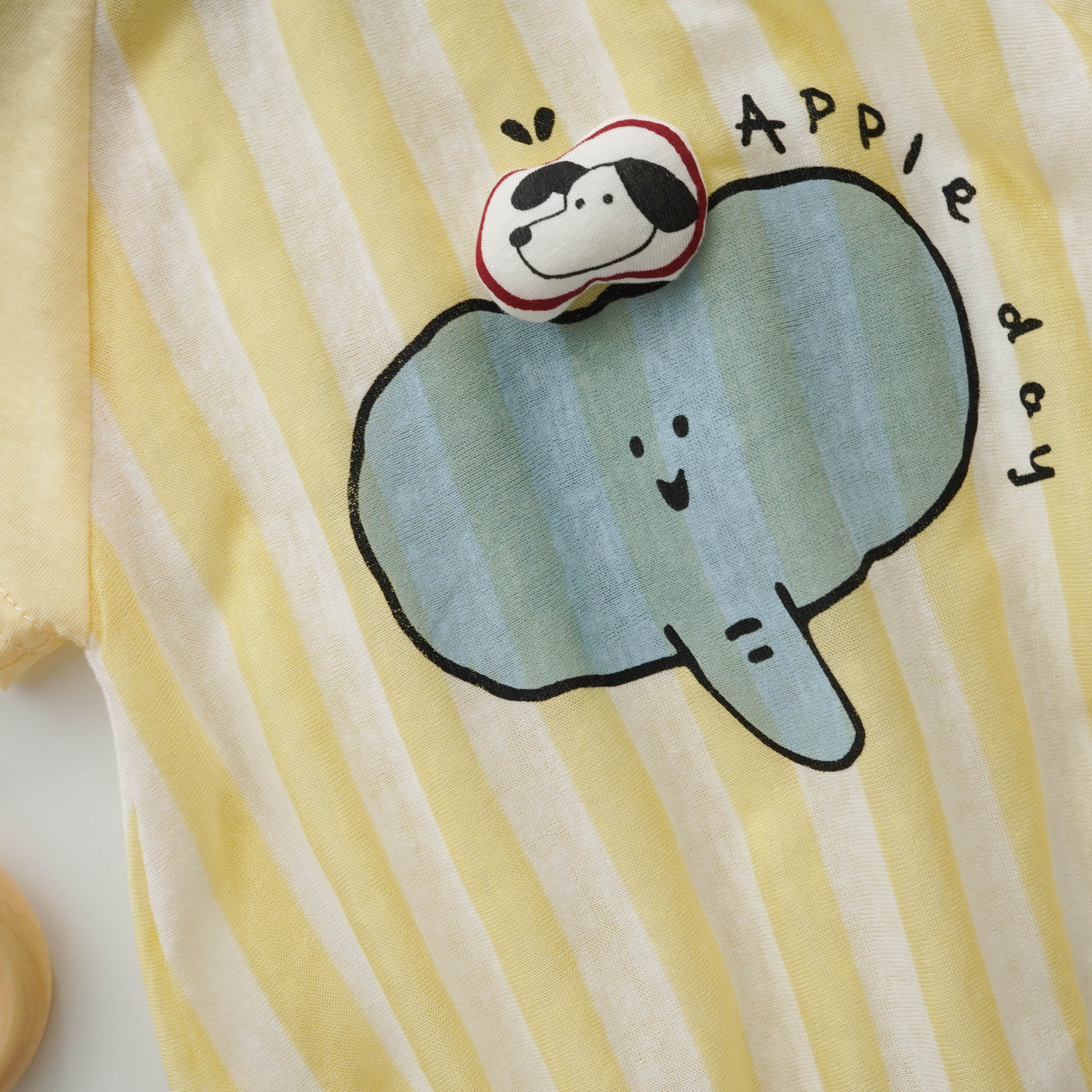 Apple Day Elephant Romper