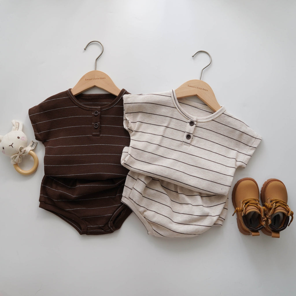 Waffle Casual Two Pieces Set
