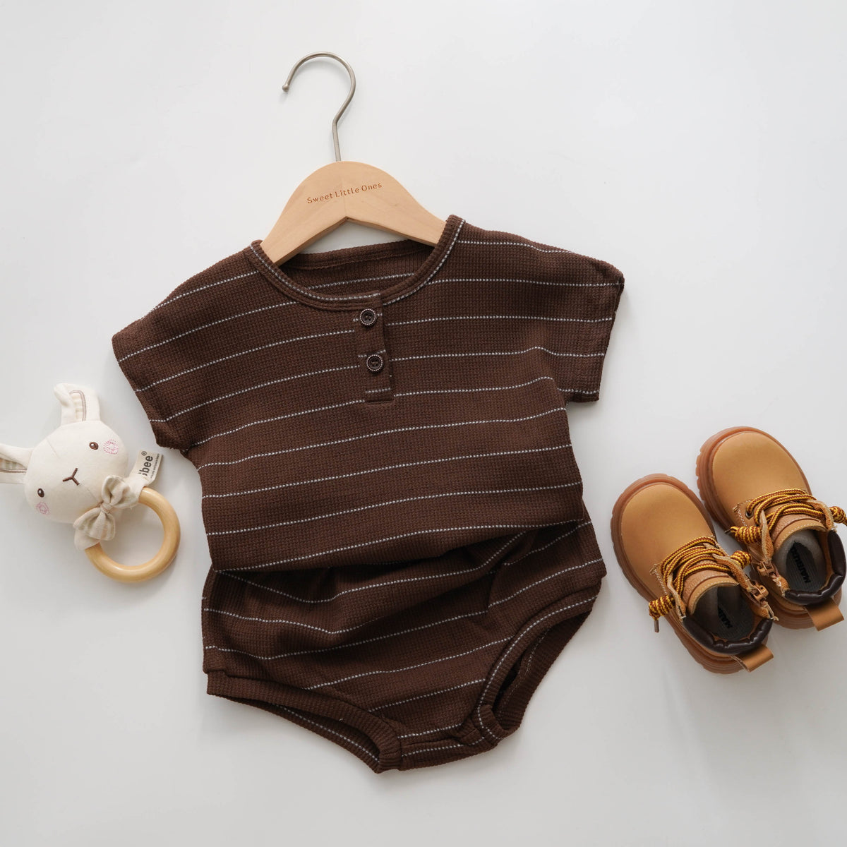 Waffle Casual Two Pieces Set
