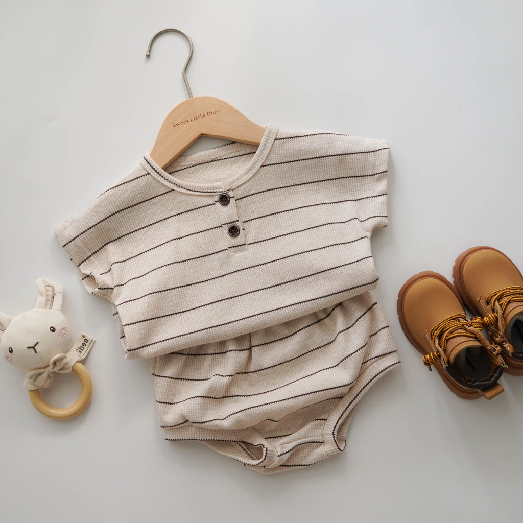 Waffle Casual Two Pieces Set