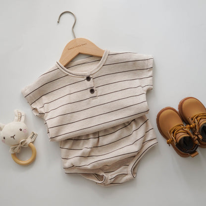 Waffle Casual Two Pieces Set