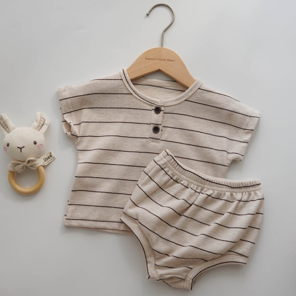 Waffle Casual Two Pieces Set