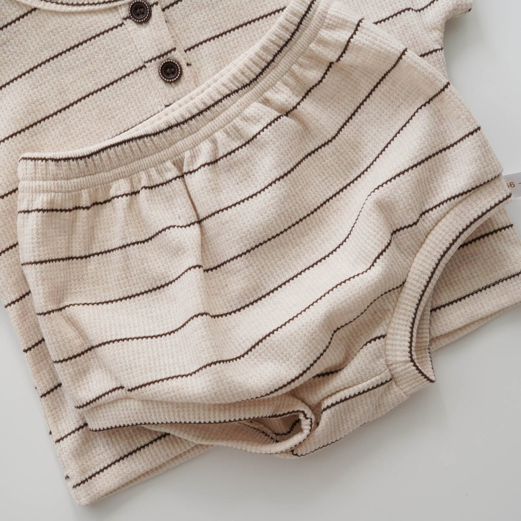 Waffle Casual Two Pieces Set