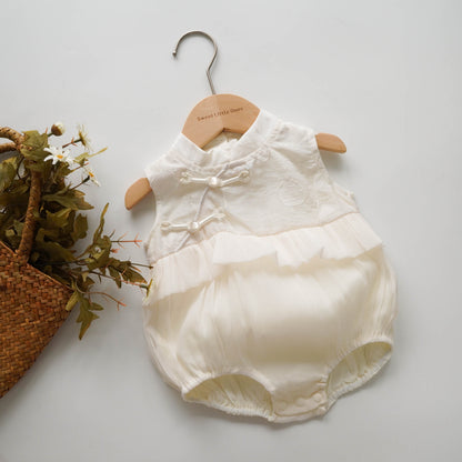 Plain Elegant Chinese Romper