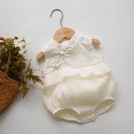 Plain Elegant Chinese Romper
