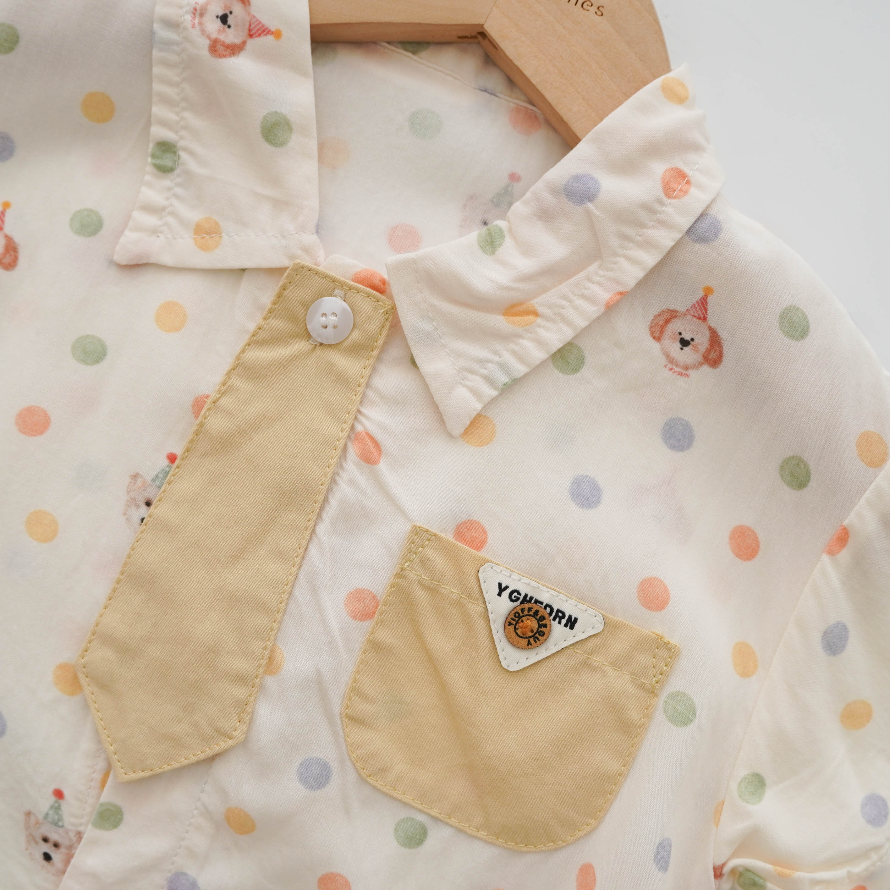 Color Dot Baby Boy Overall