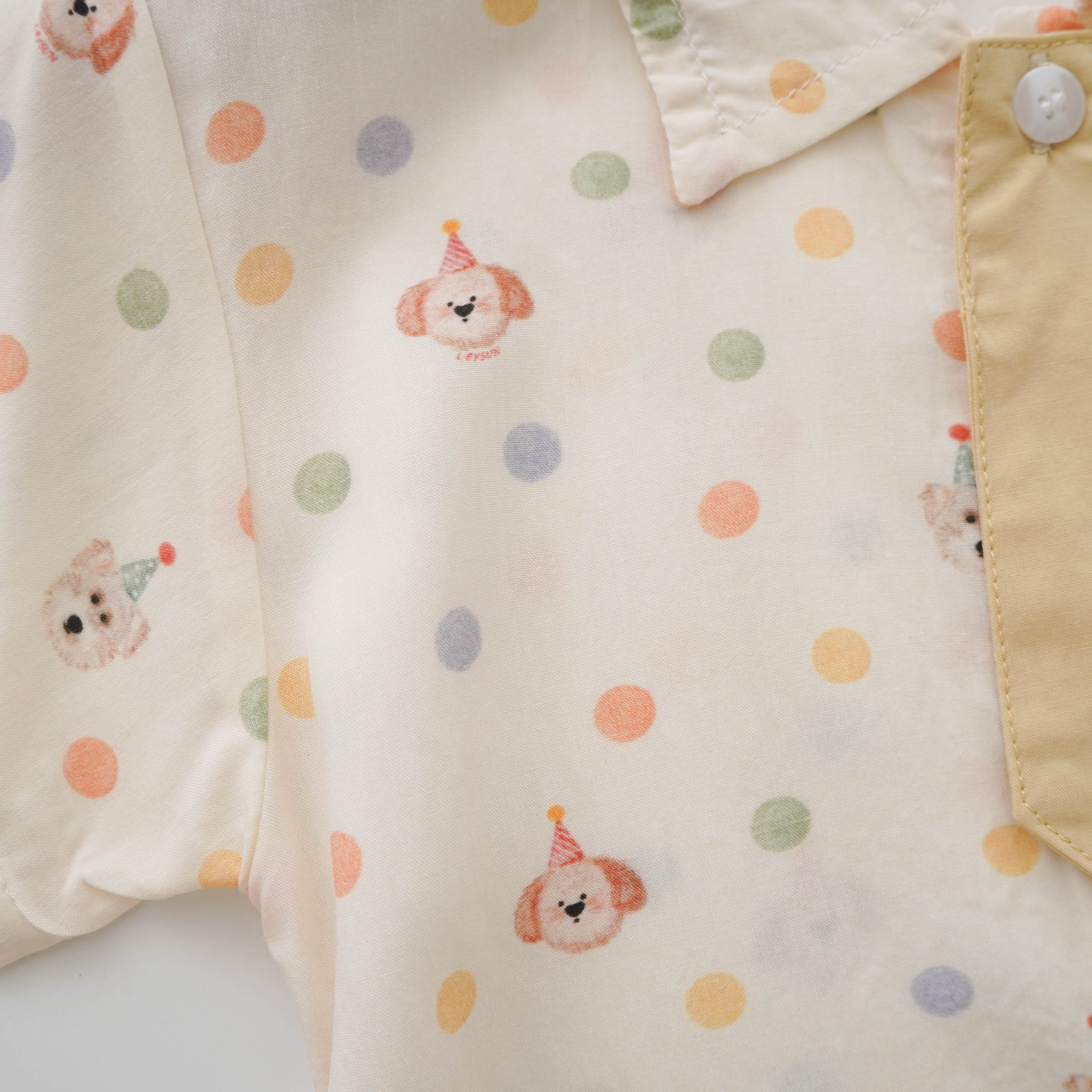 Color Dot Baby Boy Overall