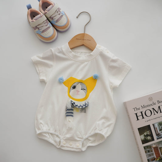 Winter Cat Casual Romper