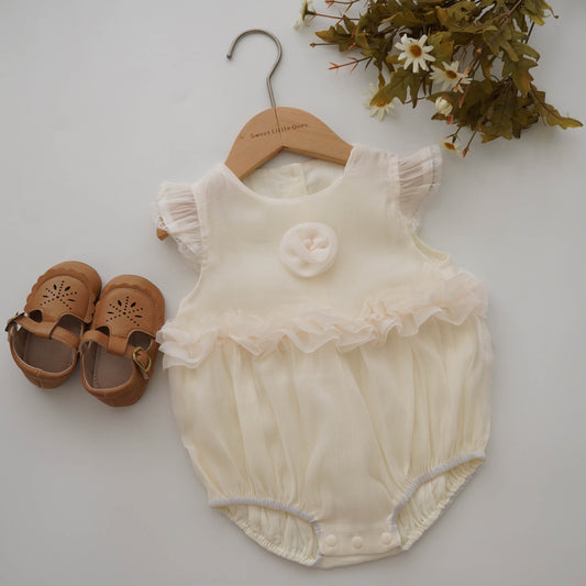 Elegant Princess Beige Romper