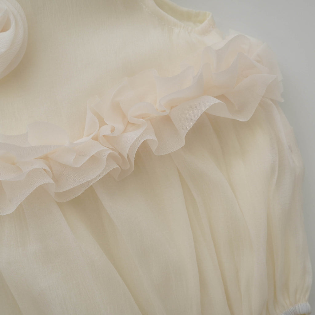 Elegant Princess Beige Romper