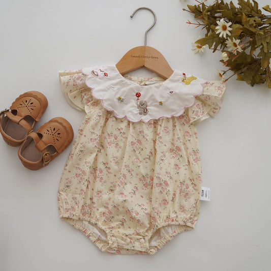 Forest Floral Summer Romper