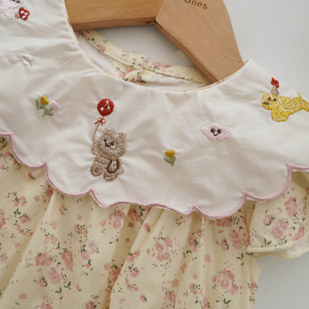 Forest Floral Summer Romper