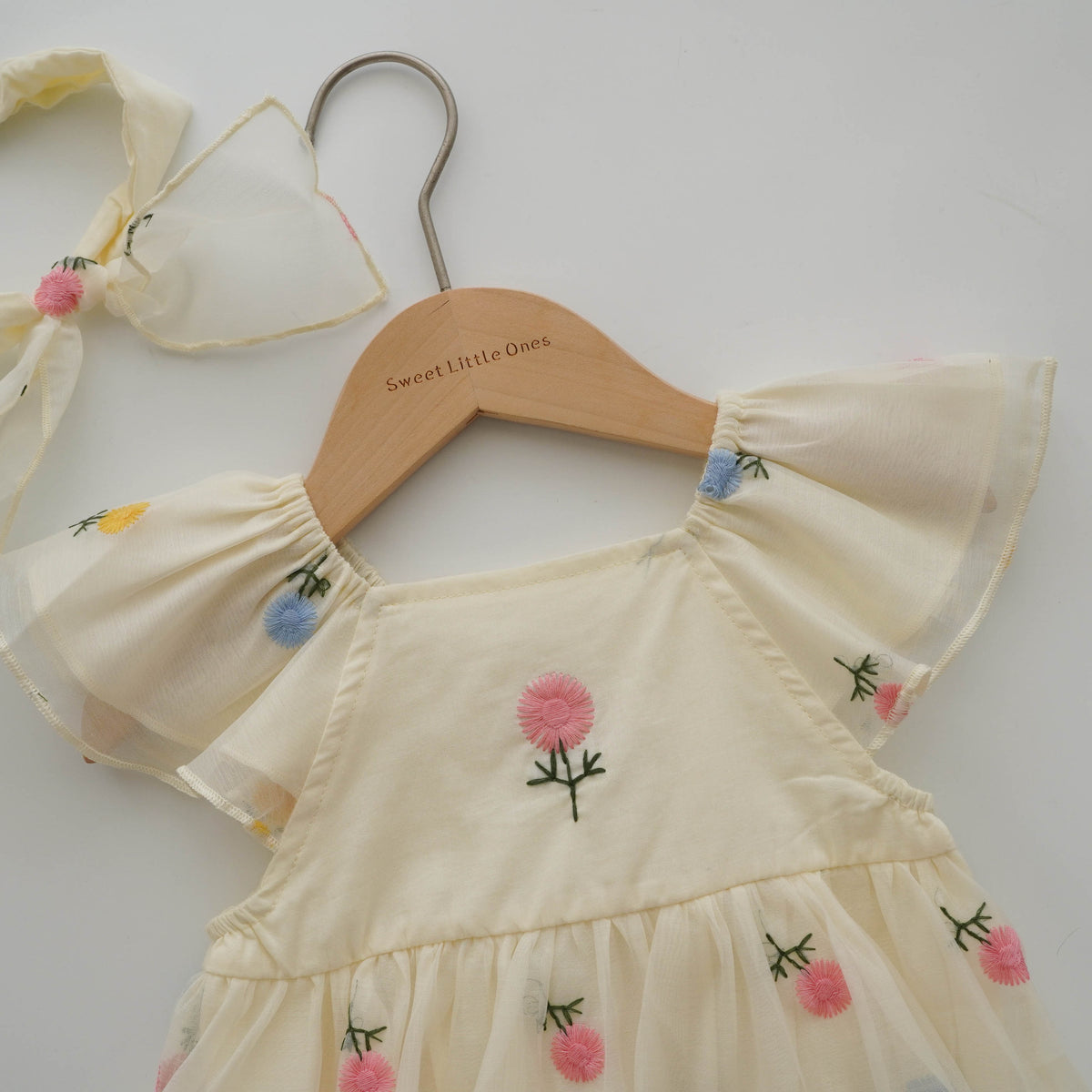 Summer Embroidery Baby Romper