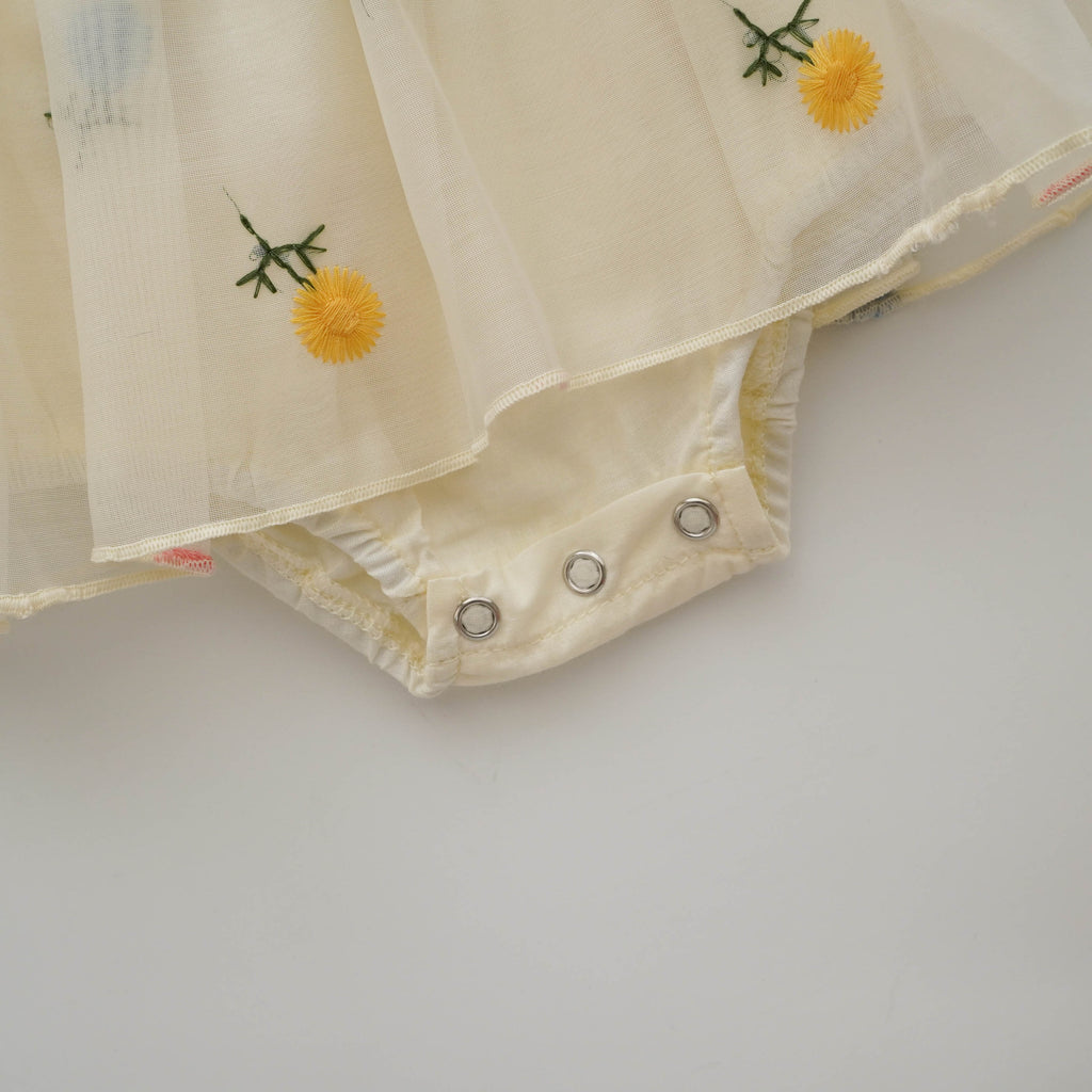 Summer Embroidery Baby Romper