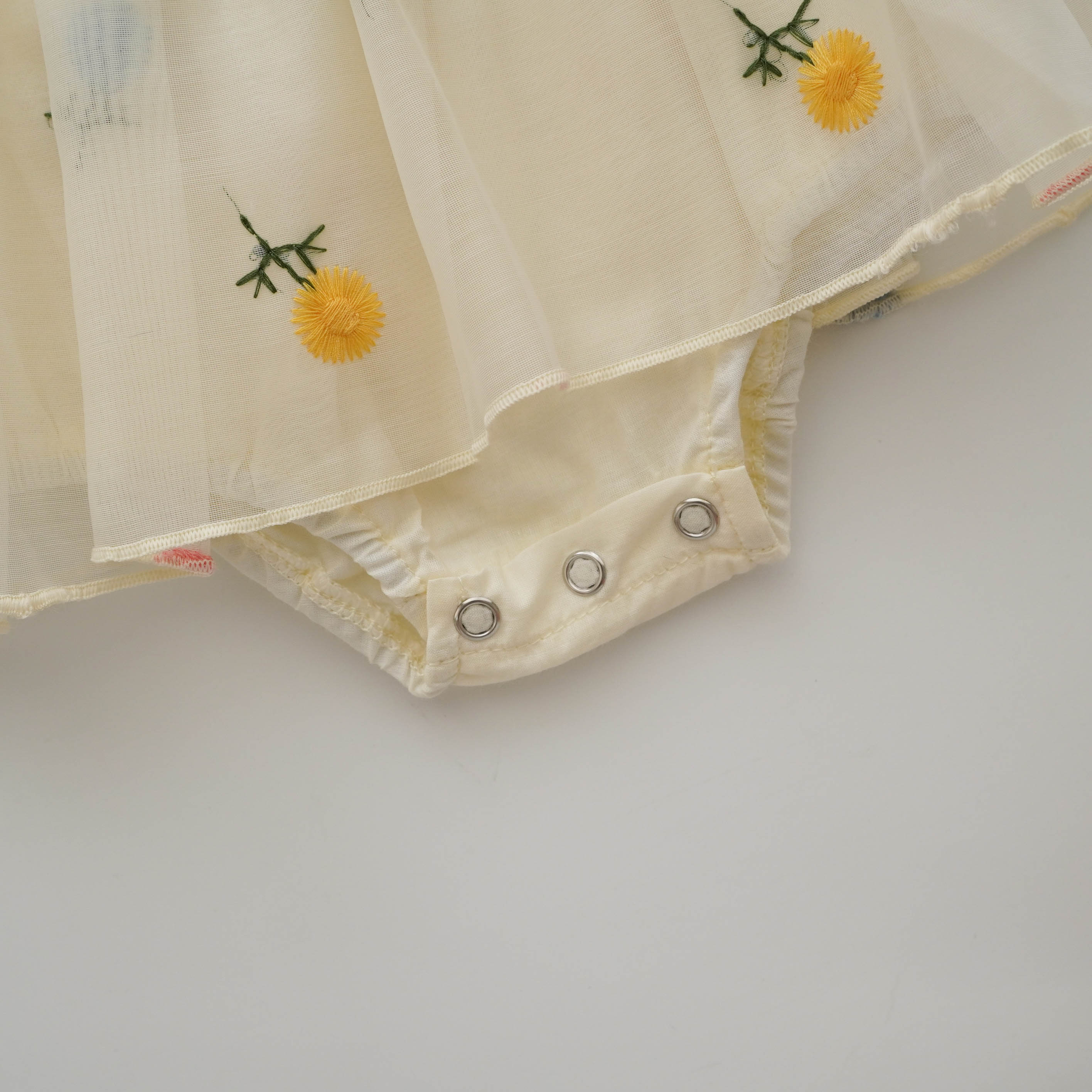 Summer Embroidery Baby Romper