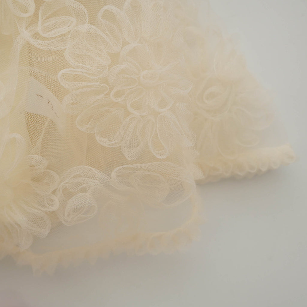 Flower Mesh Details Dress