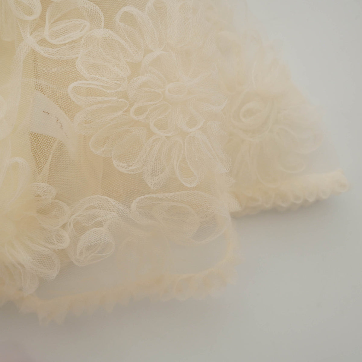 Flower Mesh Details Dress