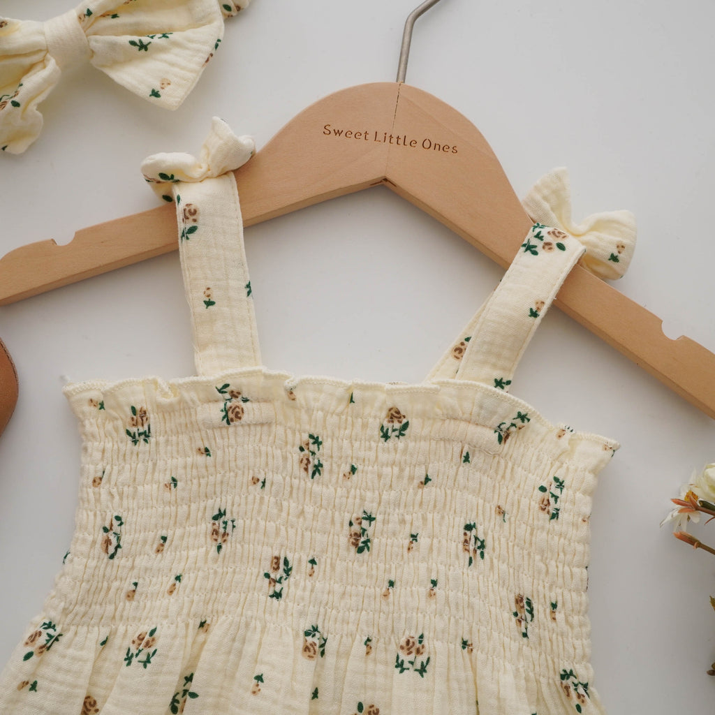 Cotton Casual Romper with Hairband