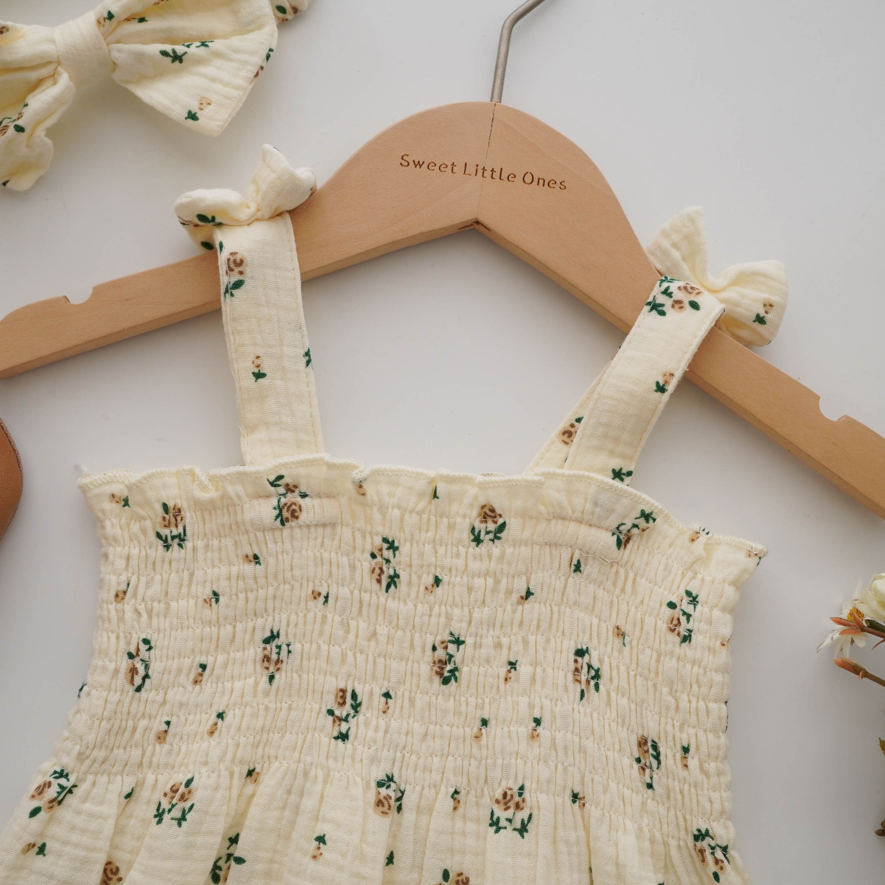 Cotton Casual Romper with Hairband