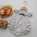 Smoky Blue Layered Romper