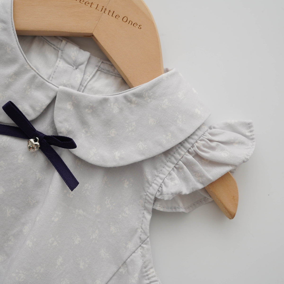 Smoky Blue Layered Romper