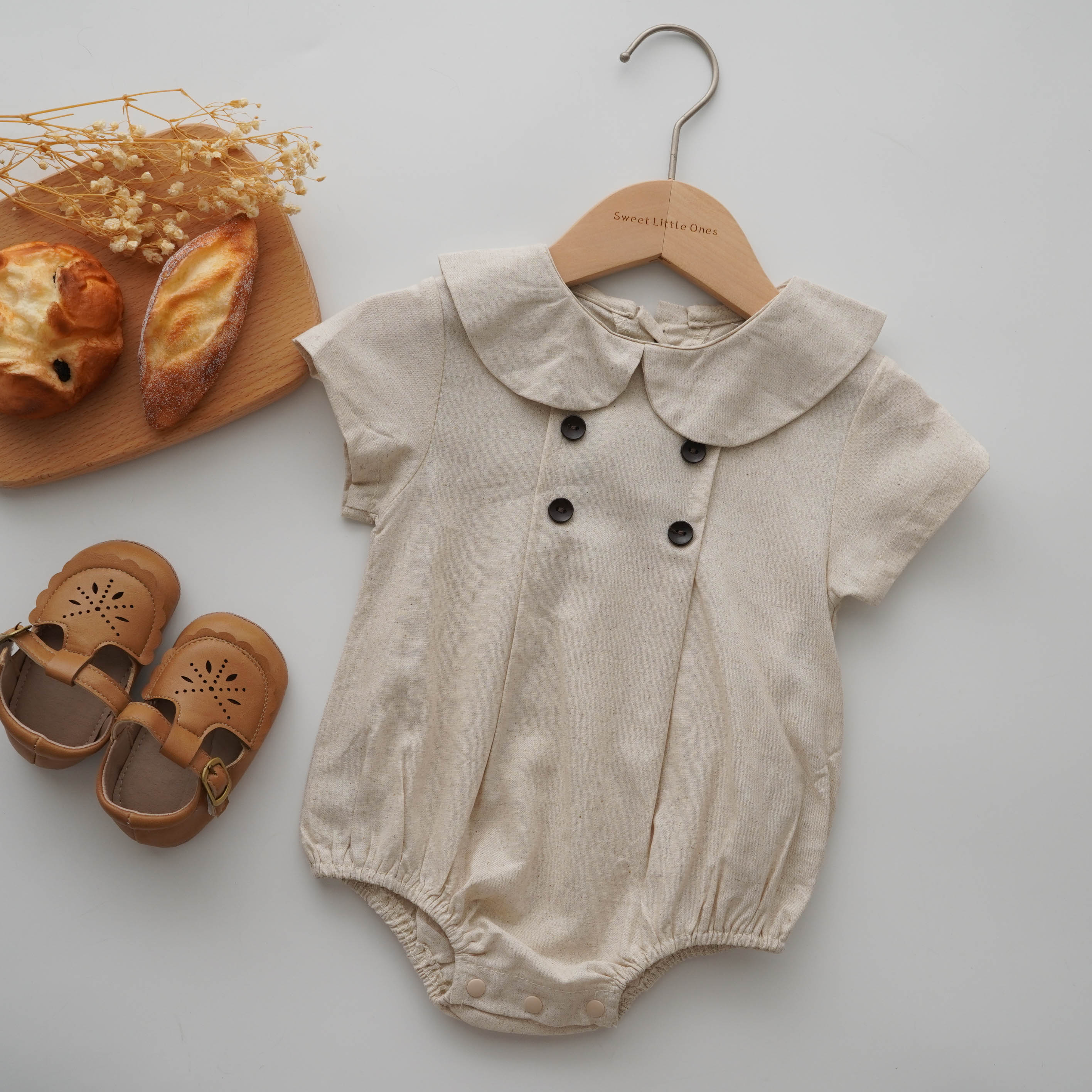 Cute Buttoned Romper