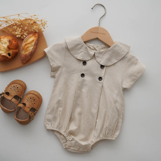 Cute Buttoned Romper