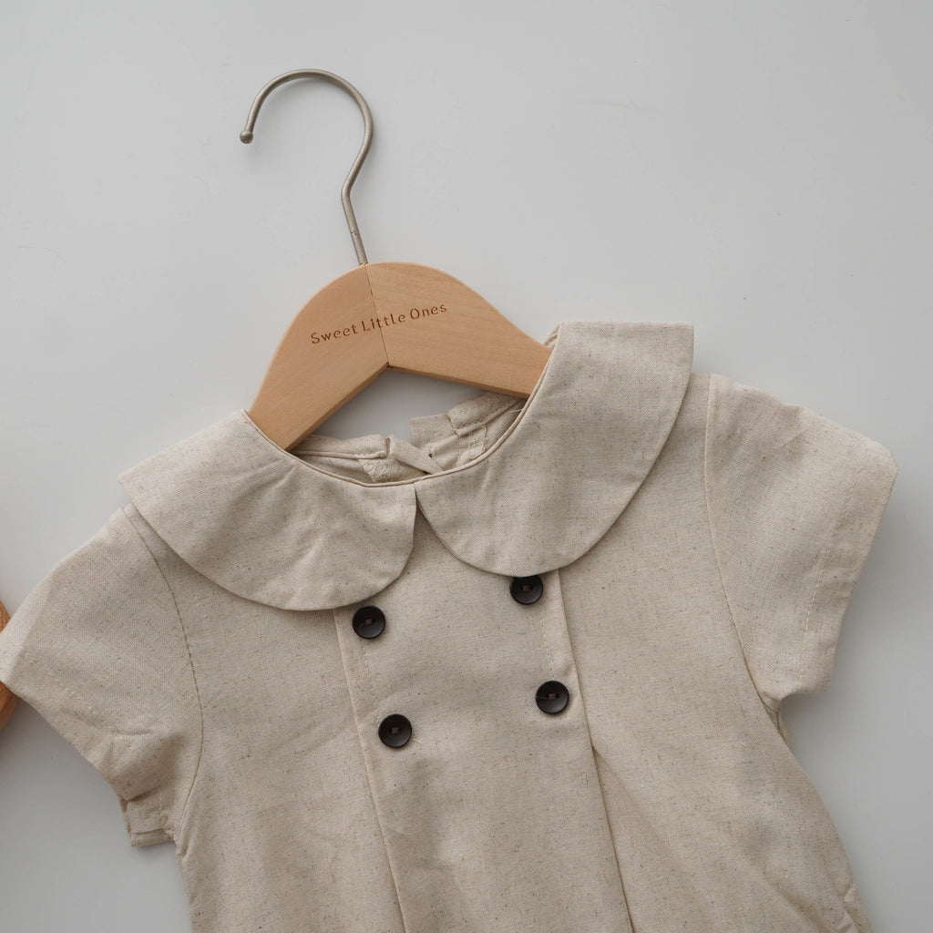 Cute Buttoned Romper