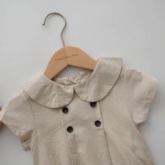 Cute Buttoned Romper