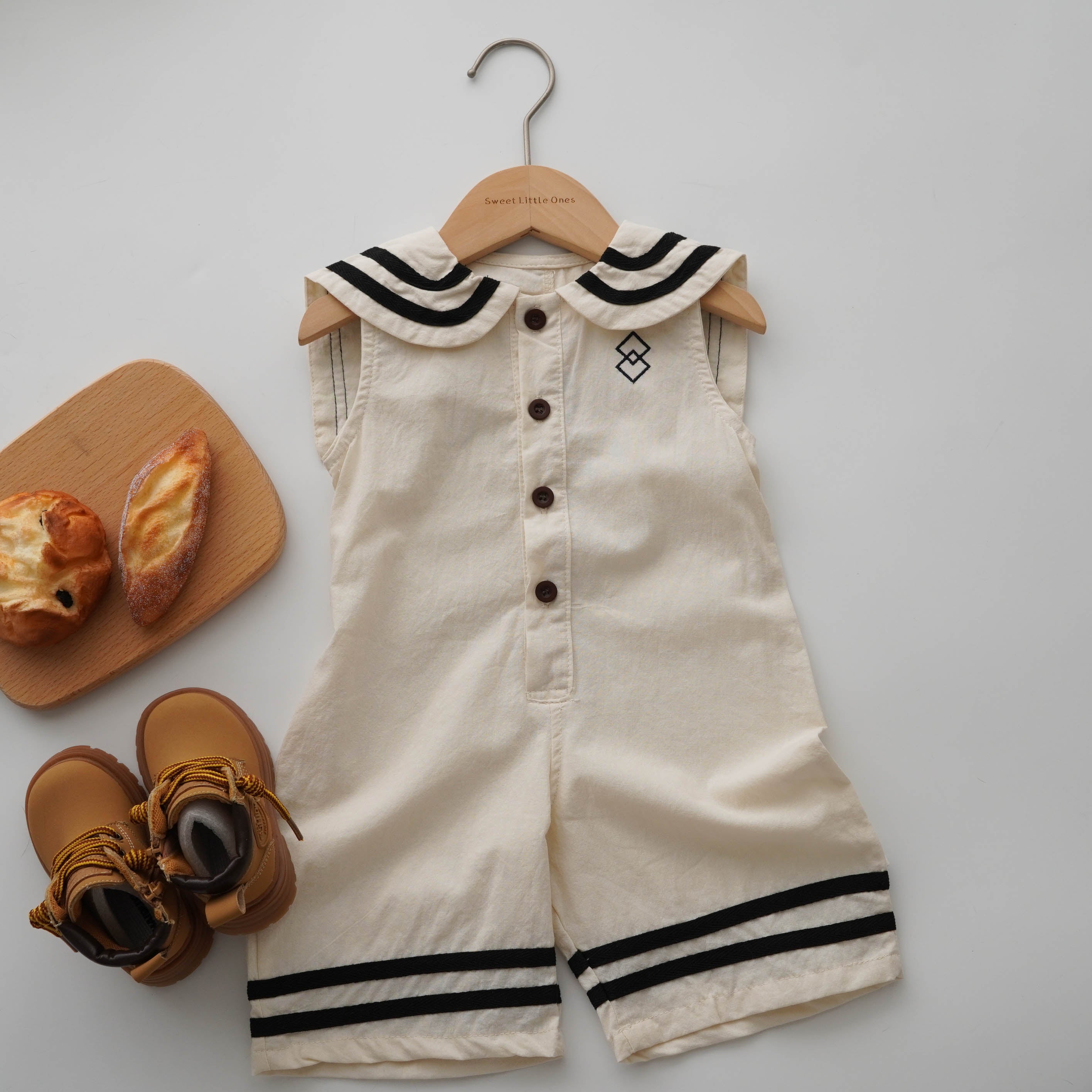 Designed Plain Overall