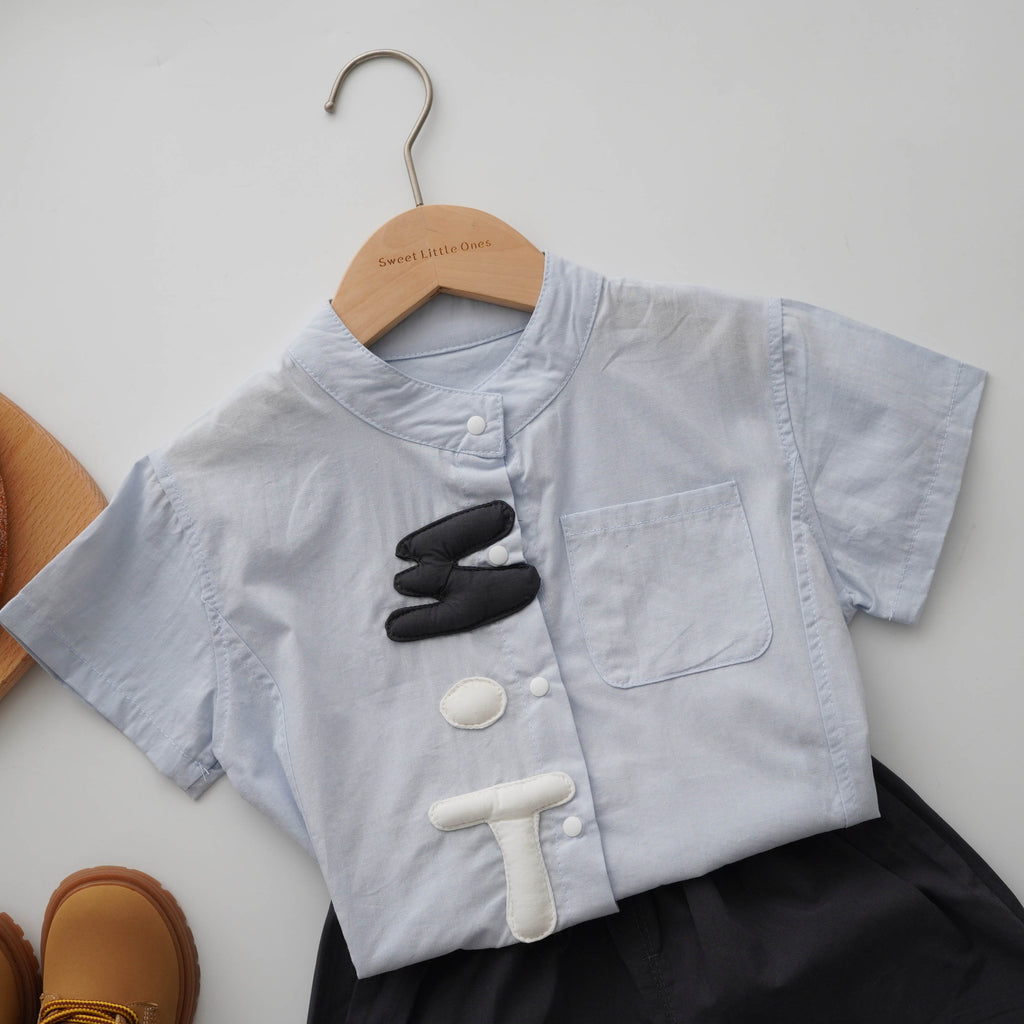 Light Blue Designed Top & Pants