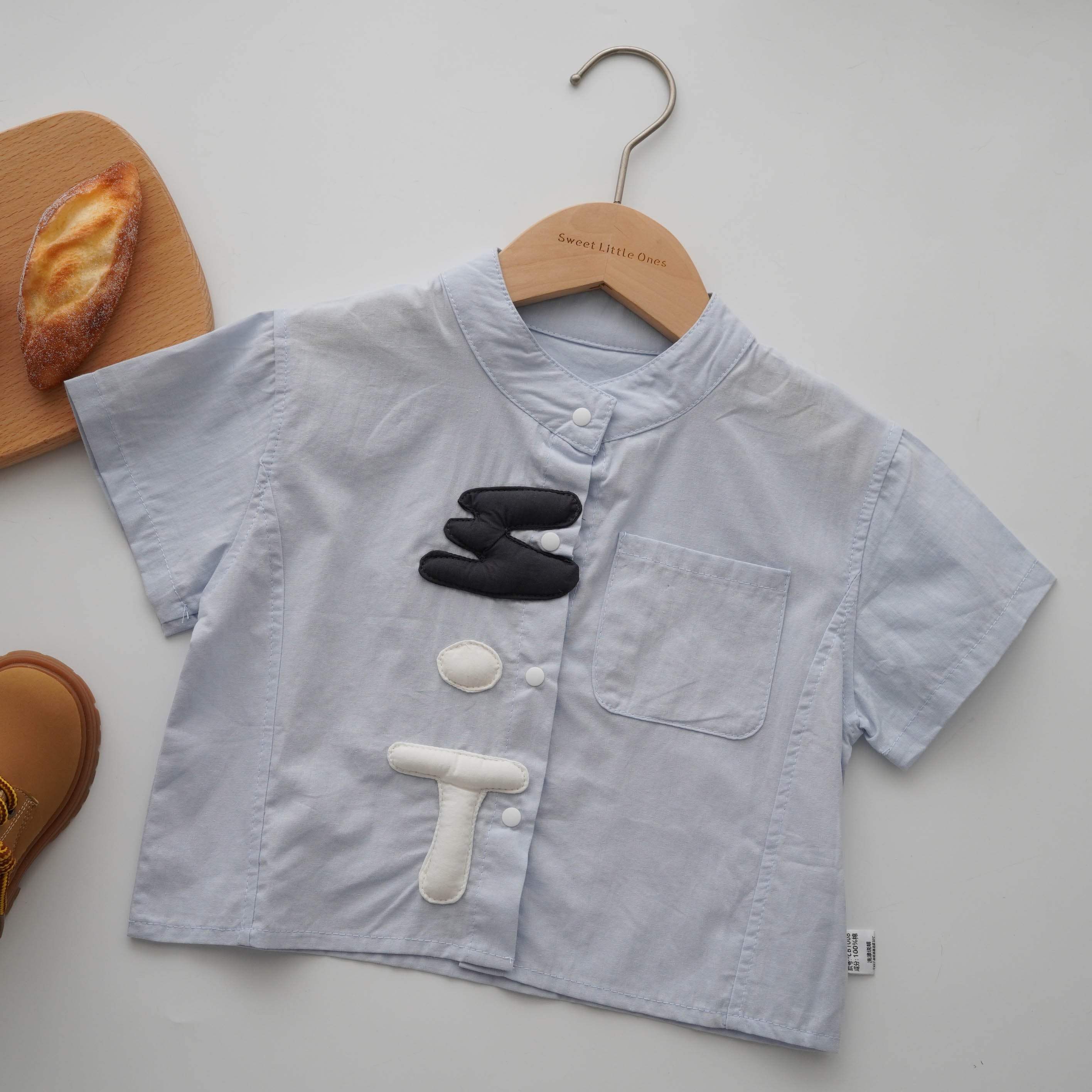 Light Blue Designed Top & Pants