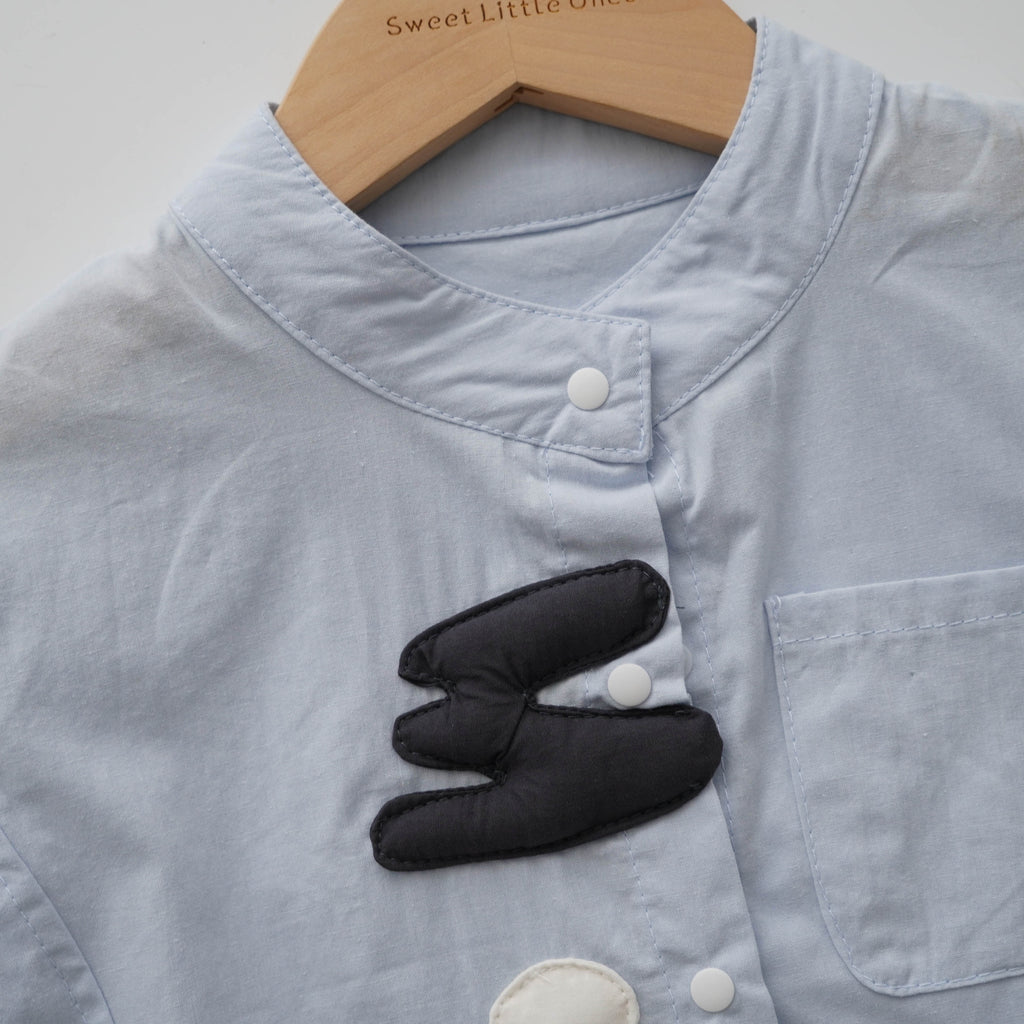 Light Blue Designed Top & Pants