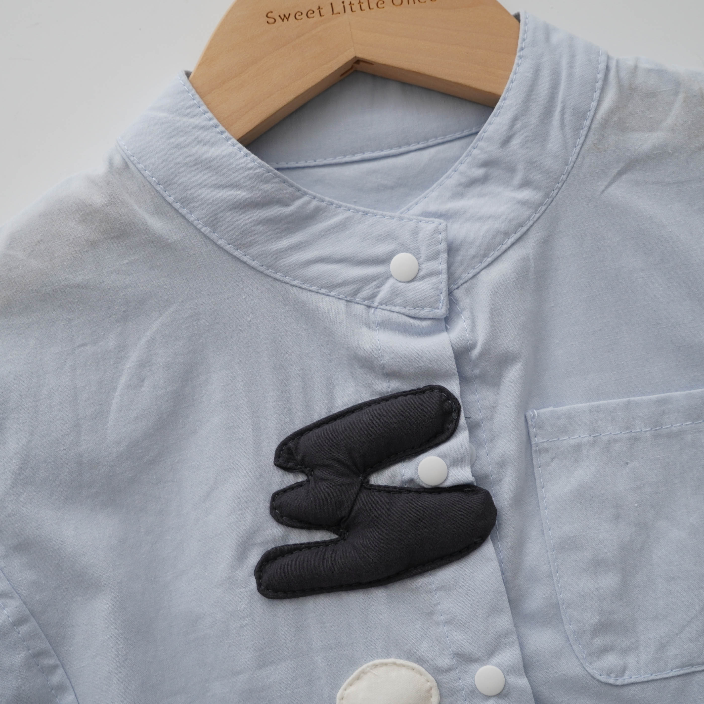 Light Blue Designed Top & Pants