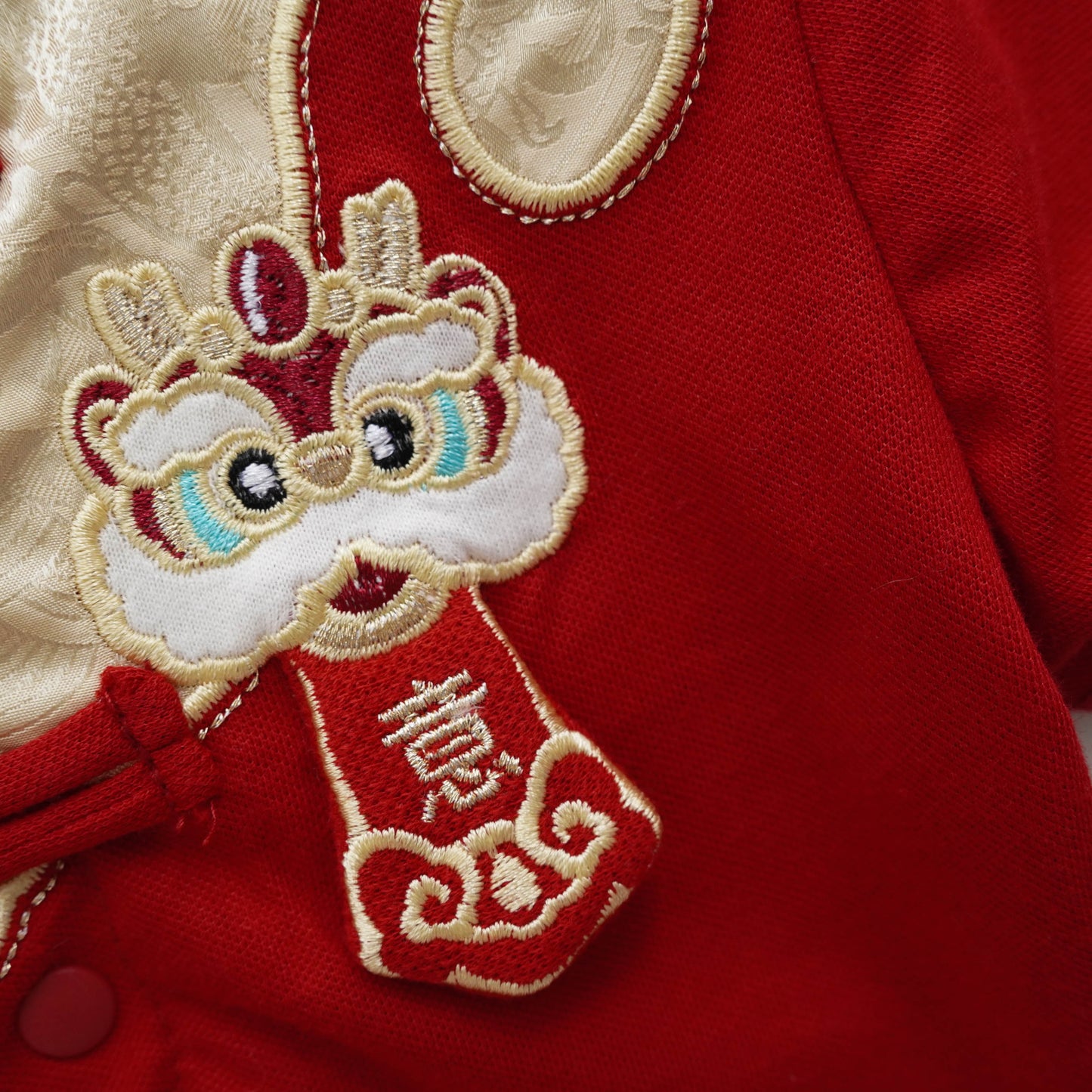 Ru Yi Lion Chinese Romper