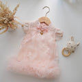 Pastel Pink Mesh Chinese Romper