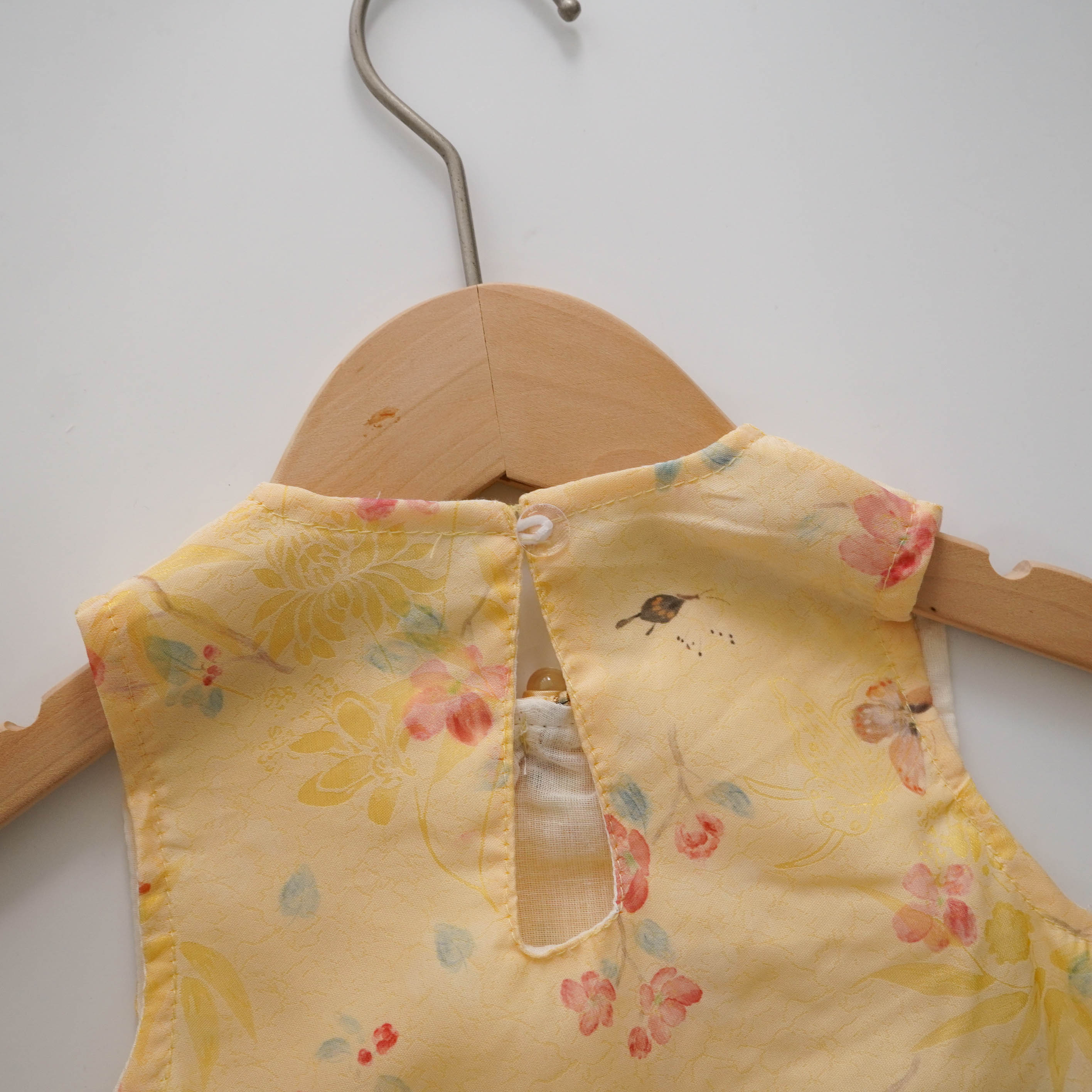 Summer Gold Modern Cheongsam Romper