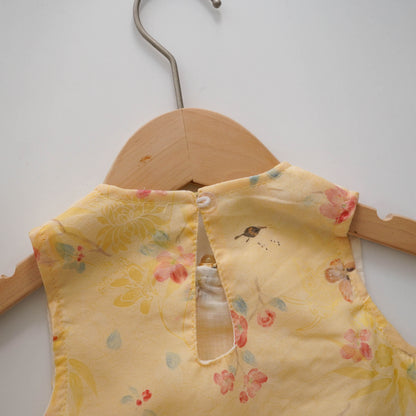 Summer Gold Modern Cheongsam Romper
