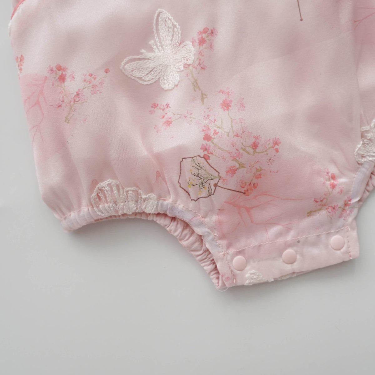 Silky Butterfly Cheongsam in Pink