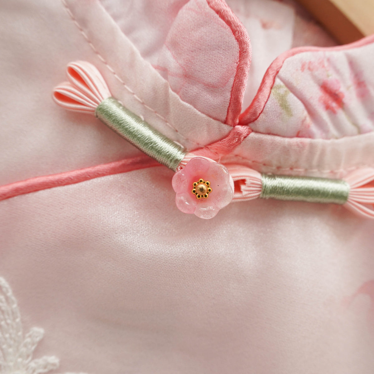 Silky Butterfly Cheongsam in Pink