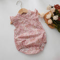 Printed Flower Ruffled Sleeves Cheongsam