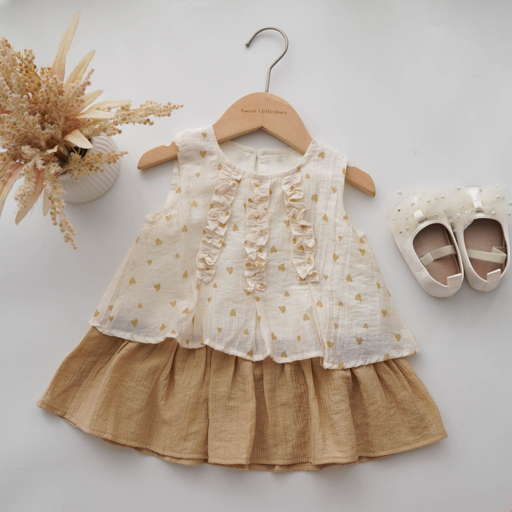 Layered Mustard Casual Dress